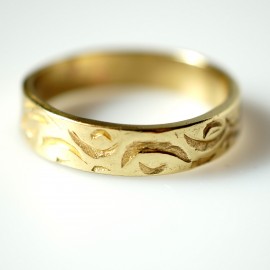 Кольцо из латуни под золото ЖЖА 5мм