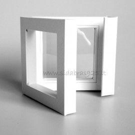 Dovanų dėžutė "Rėmeliai 3D" balta