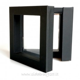 Коробка подарочная "Рамки 3D" TW28 чёрная 70X70