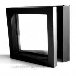 Dovanų dėžutė "Rėmeliai 3D" juoda