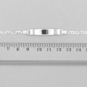 Sidabrinė grandinėlė - apyrankė su plokštele 6mm
