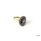 Кольцо из латуни с пурпурным Цирконом ŽŽ120-2