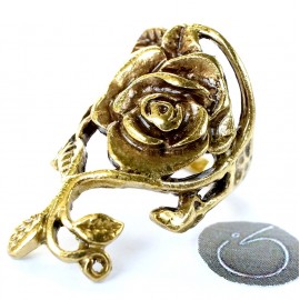 Žalvarinis žiedas Rožės gėlė ŽŽ618