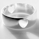 Обручальное кольцо с двумя сердечками "Love" Ž144