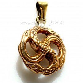 Подвеска из латуни ŽP "Žalčiukai"