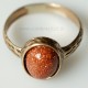 Кольцо из бронзы Saulės akmeniu BŽ147-5