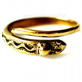 Кольцо из латуни ŽŽ "Змея"