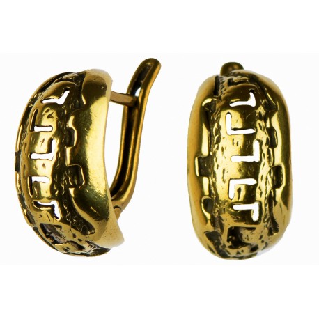 Серьги из латуни