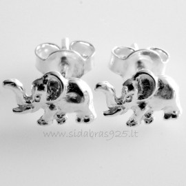 Cерьги маленькие минималистичные «Слон» A729