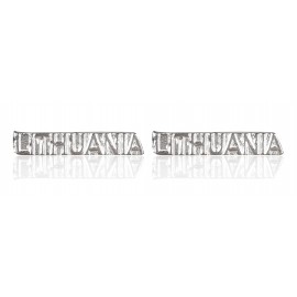 Auskarai minimalistiniai "LITHUANIA" A740