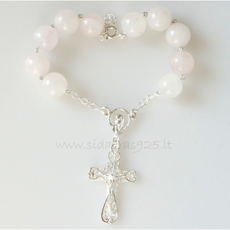 Rosaries on hand RR с розовым кварцем