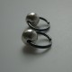 Серьги-кольца конго маленькие черные с пузырьком "Austėja ARJ-1.5 cm'-4