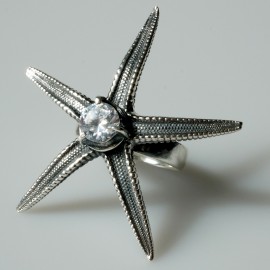 Kольцо с цирконом "Jūros žvaigždė" Ž322