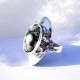 Žiedas su snieginiu Obsidianu Ž SO-2