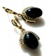 Серьги из латуни с Onyx A715-6