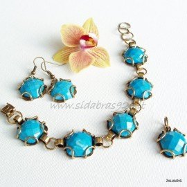 Žalvarinis komplektas su Turkiu