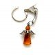 Raktų pakabukas su gintaru "Angelas"-2