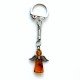 Raktų pakabukas su gintaru "Angelas"-1