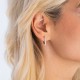 Серебряные серьги - гладкие палочки-2