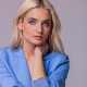 Серебряные длинные минималистичные серьги с цирконом-5